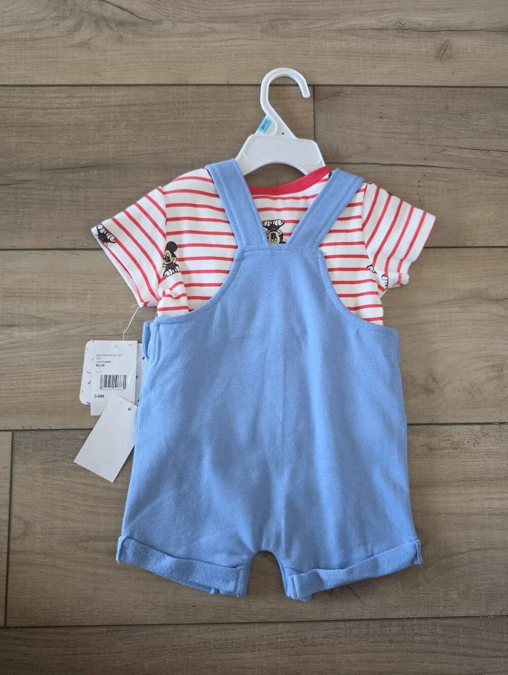 NWT Disney Baby Mickey Mouse Shortall